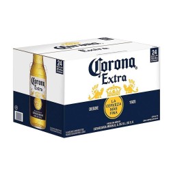 Cerveza Corona Extra con 24 Botellas de 355ml c/u Retornable